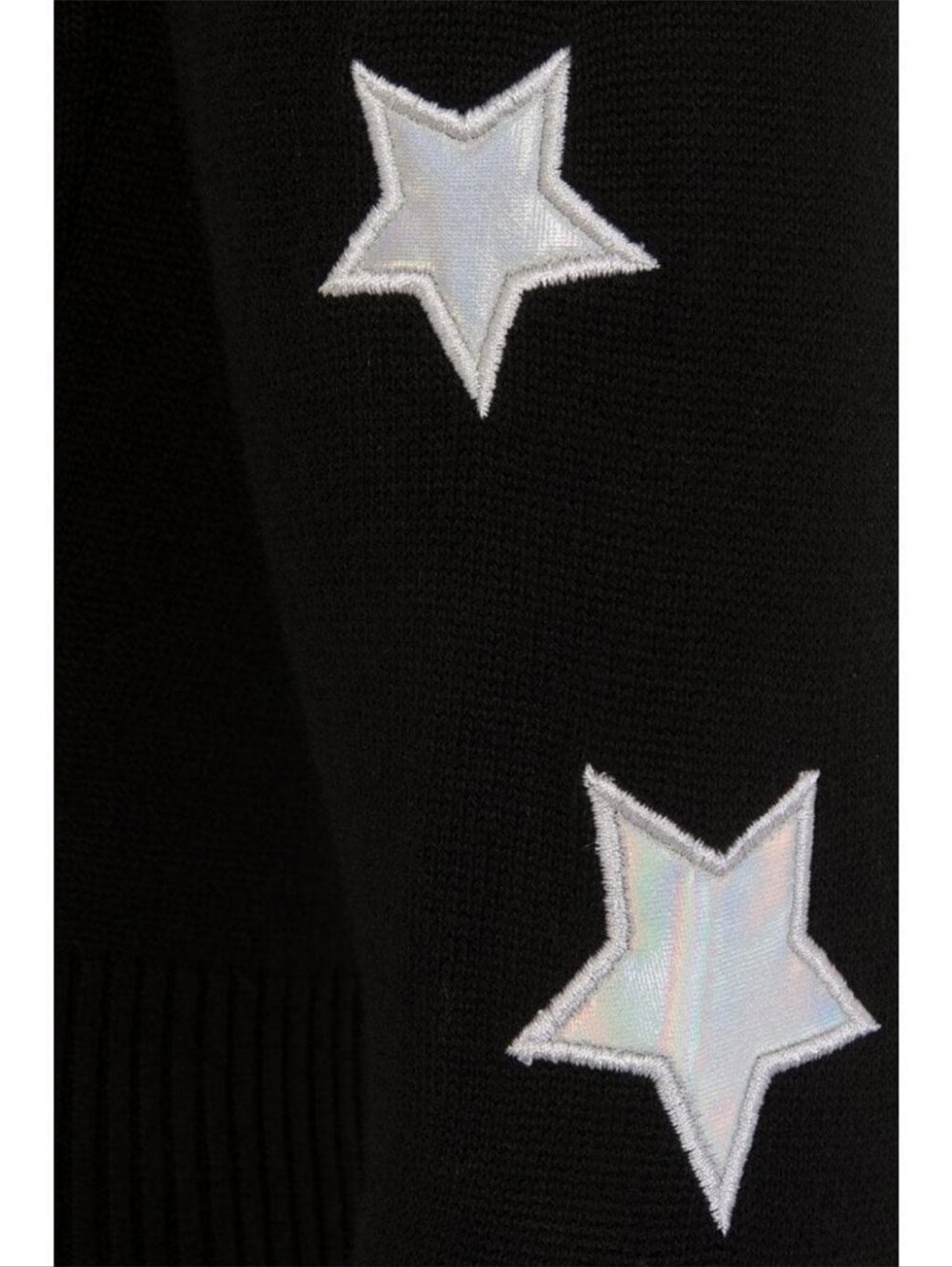Collectif Lucy Black Moon & Star Appliqué Cardigan - Picture 4 of 4
